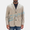 Men Leather Blazer