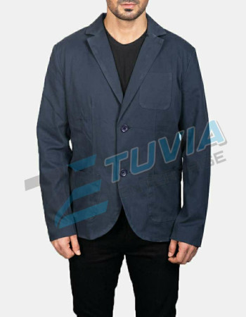 Men Leather Blazer