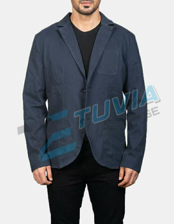 Men Leather Blazer
