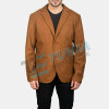 Men Leather Blazer